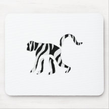 Monkey Zebra: Wild Mash-Up Mouse Pads