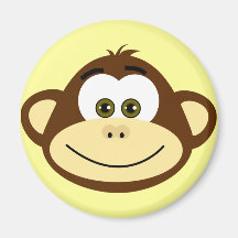 Monkeying Around Refrigerator Magnet