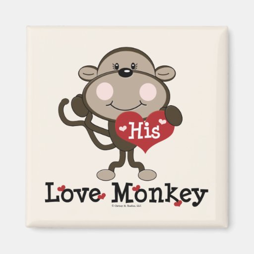 MonkeyLoveValentineHis Magnet