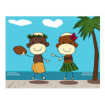 Monkeys Enjoying Vacation In Hawaii Postcard