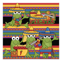 Monkeys Fiesta Customized  Birthday Invitations