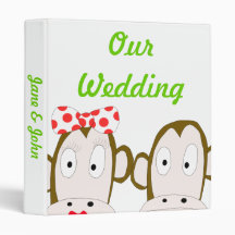 Monkeys Photo Album Binder Template