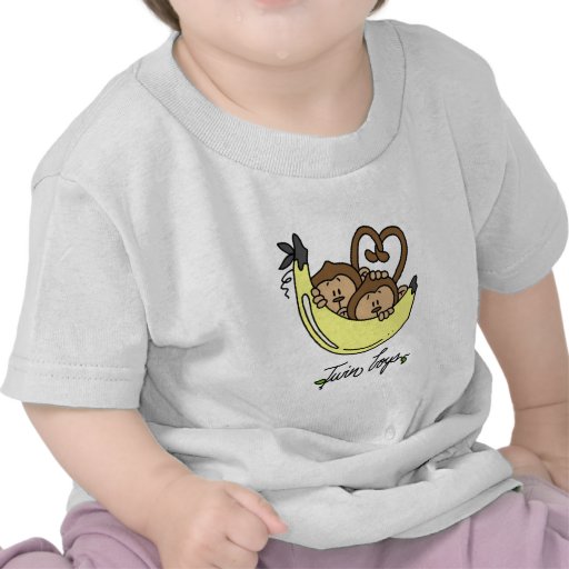 Monkeys Twin Boys Tshirts and Gifts