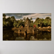 Monks at the bath II Print