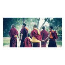 Monks in Sarnath Photo Card