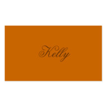 Monochromatic in Spiced Cider Business Card Template