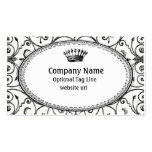 Monochromatic Vintage Crown Business Card