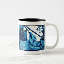 Monochrome Blue Still Life Mugs