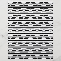 Monochrome Geometric Pattern. Flyer