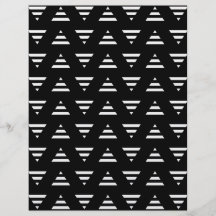 Monochrome Geometric Pattern. Stripe Triangles. Custom Flyer