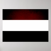 Monochrome Netherlands Flag Print