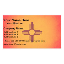 Monochrome New Mexico Flag Business Card