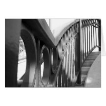 Monochrome Railing Greeting Card