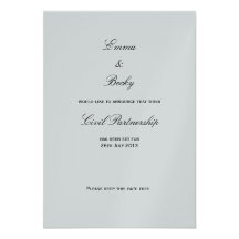 Monochrome  - Save the Date Invite