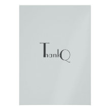 Monochrome - Thank You Personalised Invites