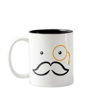 Monocle and Moustache Mug