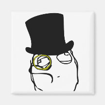 Monocled Sir Fridge Magnets