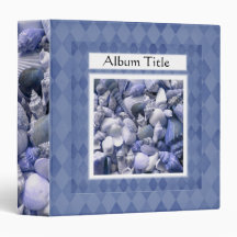 Monocromatic Seashells Vinyl Binder