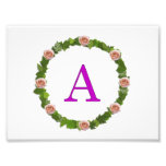 Monogram "A" Art Photo
