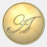 monogram_a sticker