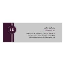Monogram Attorney at Law - Business Card
