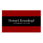 Monogram Attorney Business Cards
