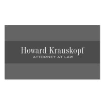 Monogram Attorney Business Cards