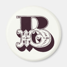 Monogram B Magnet