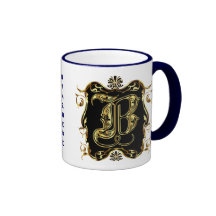 Monogram B One of a kind View notes pleas Coffee Mugs