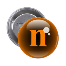 Monogram Bubble N Button