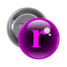 Monogram Bubble R Pins