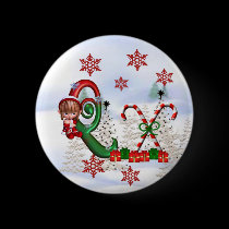 Monogram Christmas Button Q buttons