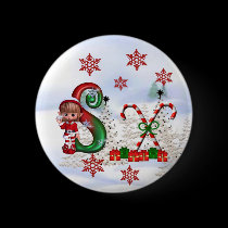 Monogram Christmas Button S buttons