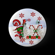 Monogram Christmas Button Y buttons