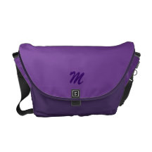 Monogram Colour block purple Courier Bags