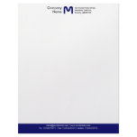 Monogram Colour Footer - Dark Blue