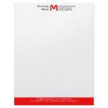 Monogram Colour Footer - Red