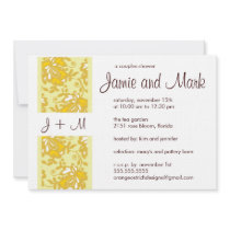 Monogram Couples Shower Invitation