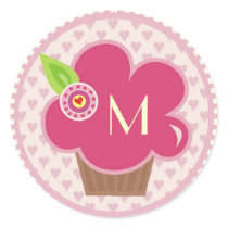 MONOGRAM CUPPYCAKE CUTIE STICKER