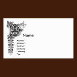 Monogram D business cards