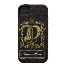 Monogram D Vibe Important View Notes Please iPhone 4 Cases