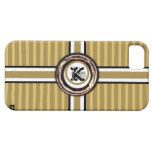 Monogram Emboss iPhone 5 Case-Mate Case Gold