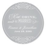 Monogram Favour Sticker | Eat. Drink & Be Married