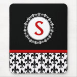 Monogram Fleur de Lis Mousepad