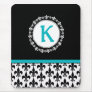 Monogram Fleur de Lis Mousepad