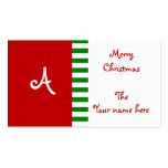 Monogram Gift Tags Business Card Templates