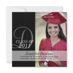 Monogram Graduation Announcement Photo