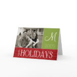 Monogram Holiday Photo Card