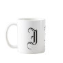 Monogram I Black and White Decorative Coffee Mug