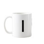 Monogram Initial I Black & White Modern Coffee Mug